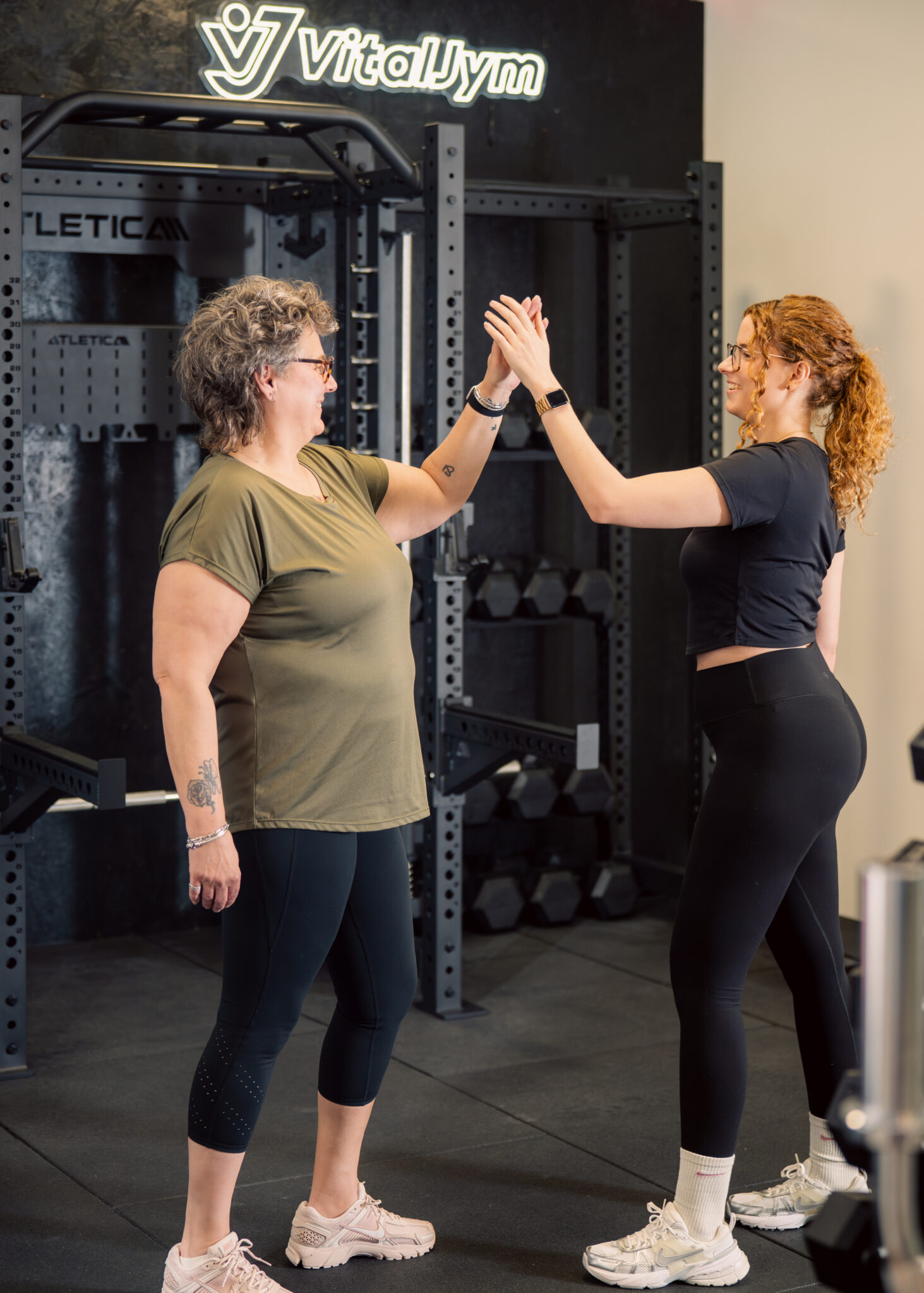 Duo volgt fitness training in Wormerveer